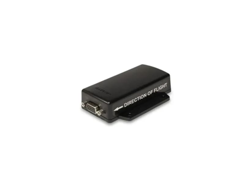 Compact black Flight Stream wireless module that links the avionics to a tablet.