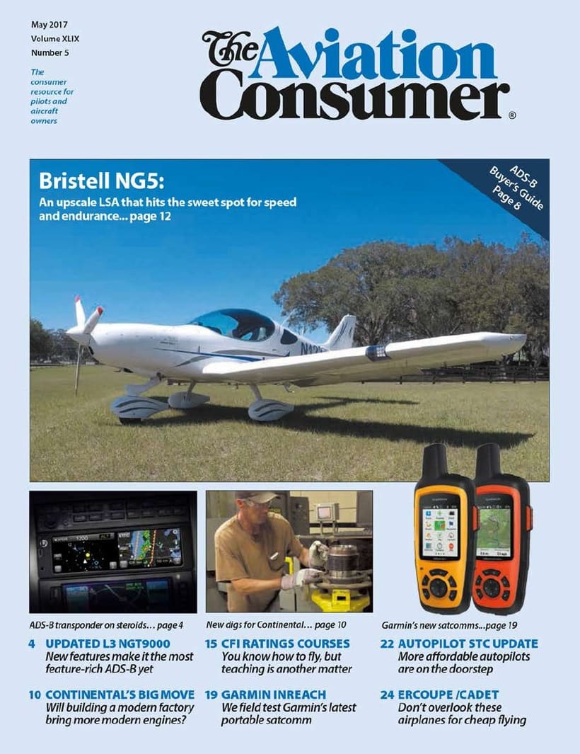 Aviation Consumer 05/2017 — Bristell NG5 Another LSA Speedster