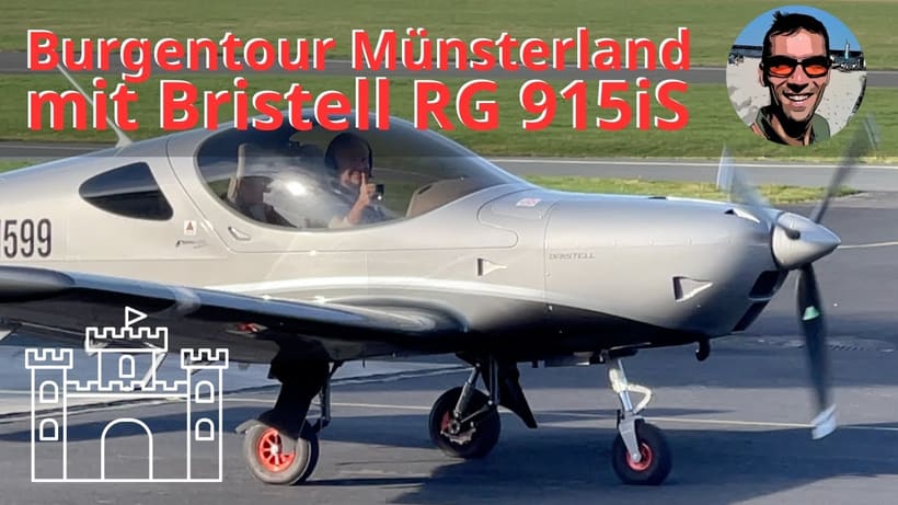 Hirnklempner video review — Burgentour im Münsterland mit einer Bristell RG Rotax 915iS - Ultraleichtflugzeug - NG5