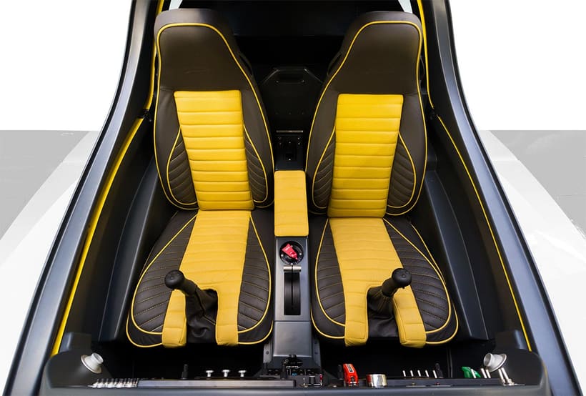 Bentley quilting — yellow leather seats