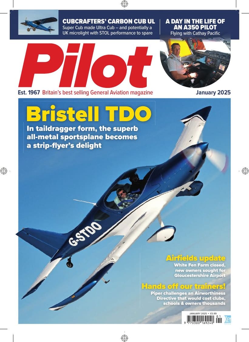 Pilot 01/2025 — BRISTELL TDO: In taildragger form, the superb all-metal sportsplane