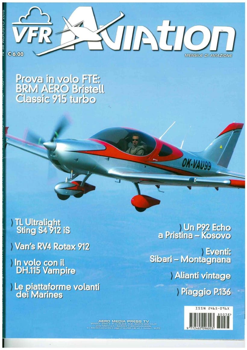 VFR Aviation 09/2018 — BRM AERO Bristell Classic 915 turbo