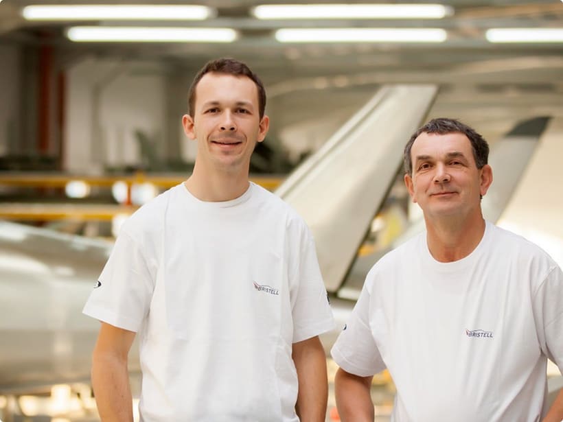 Milan and Martin Bristela in the first BRM AERO workshop, 2009