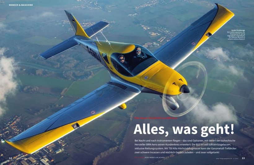 Flieger Magazine 03/2021 — Pilot Report: BRM Aero B23. Aufstieg in die E-Klasse