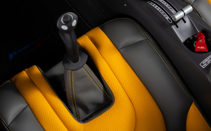 Control stick stitching detail