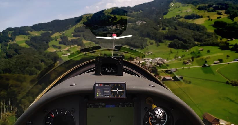 Glider towing in swiss aeroclub Schänis