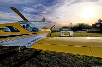 Celebrating the launch of a Bristell demonstration airplane in Israel