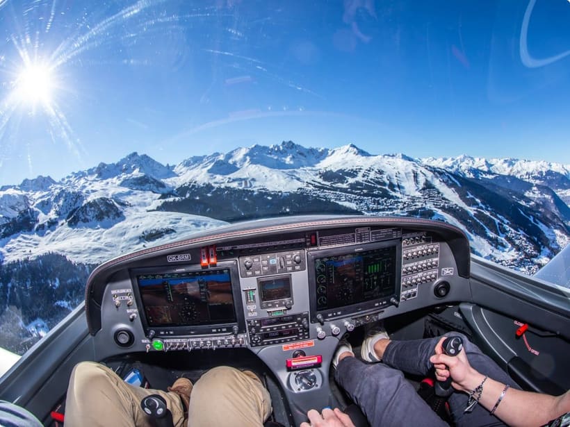A Garmin glass cockpit in a Bristell, 2023