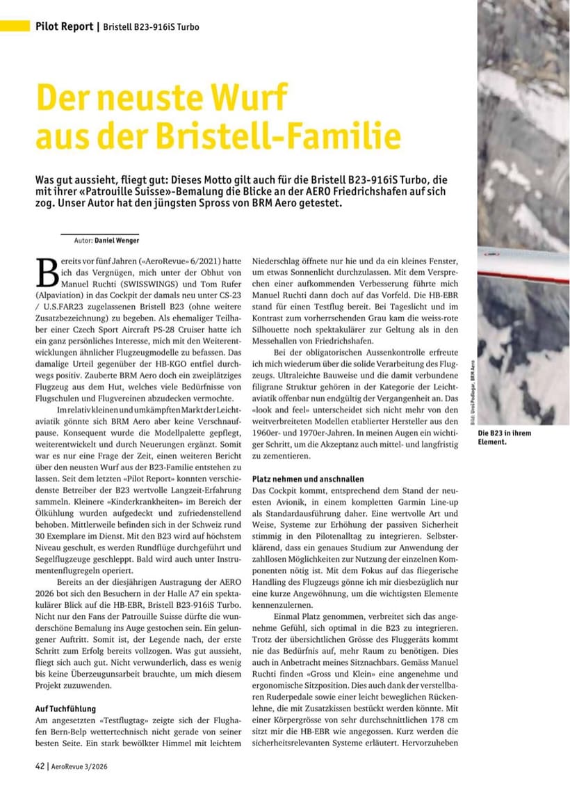 AeroRevue 3/2026 — Der neuste Wurf aus der Bristell-Familie