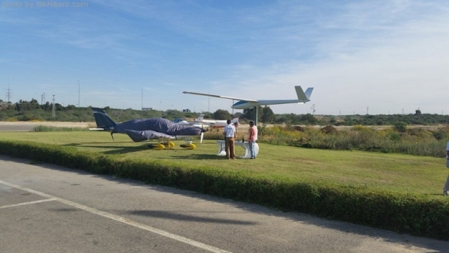 Celebrating the launch of a demonstration airplane in Israel