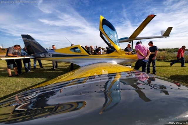 Celebrating the launch of a demonstration airplane in Israel