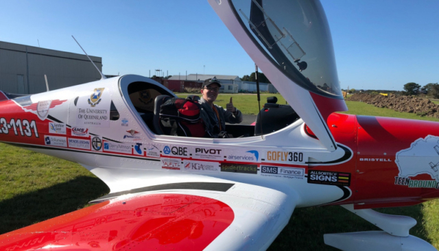 Conquering Australia by air and Guiness book of records