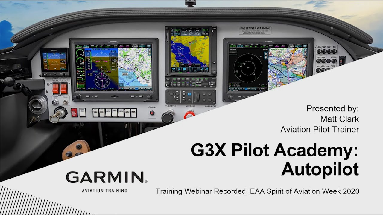 G3X Pilot Academy: Autopilot
