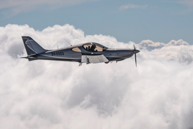 Flight of the first RG airplane in Australia