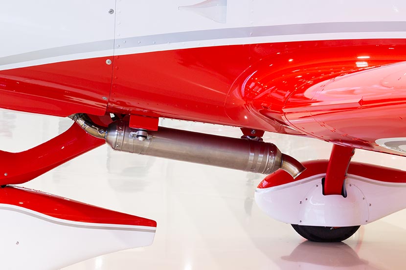 EASA certified exhaust silencer